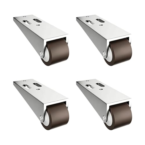 Generisch Ruedas de suelo, 4 piezas multifuncionales anti saco portátil | Puerta corredera para sillas Escritorios Mesas Puertas Muebles Dormitorio Oficina Hogar Casas Y