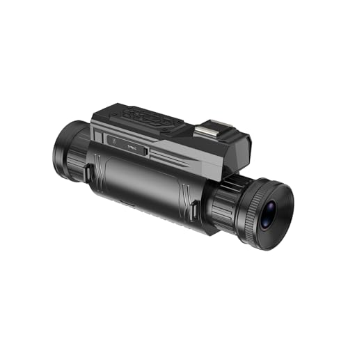 Dpofirs Monocular de Visión Nocturna, Telescopio Infrarrojo Digital WiFi 4K, Zoom 28X con Apertura F1.2, Batería de 4800 MAh para Aventuras Al Aire Libre