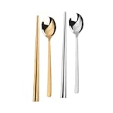 Photo Gallery ukcoco 2 set posate coreane in acciaio bacchette cave e cucchiai piatti design moderno opaco per ristorante e uso quotidiano sicuri e delicati per bocca Photo Gallery ukcoco 2 set posate coreane in acciaio bacchette cave e cucchiai piatti design moderno opaco per ristorante e uso quotidiano sicuri e delicati per bocca