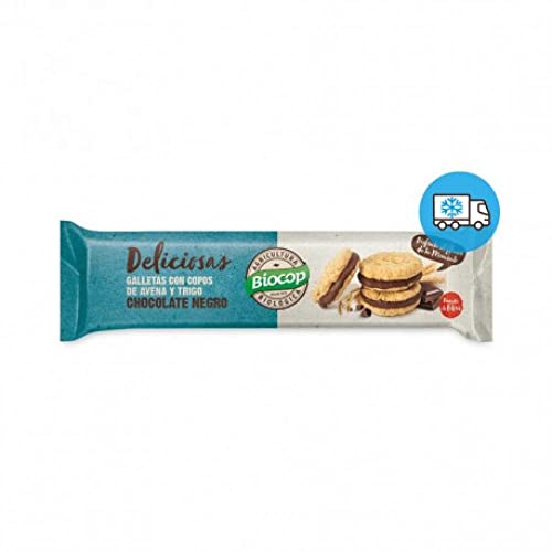 Biocop Galletas Con Copos De Avena Rellena De Chocolate Negro 150 G Biocop Galletas Con Copos De Avena Rellena De Chocolate Negro 150 G