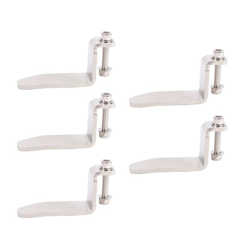 Spacnana Gancho para Pistola de Clavos de 5 Piezas, Herramienta Neumática Gancho para Viga en Forma de L, para Herramientas de Acero Inoxidable para Cinturón de Marco de Escalera,