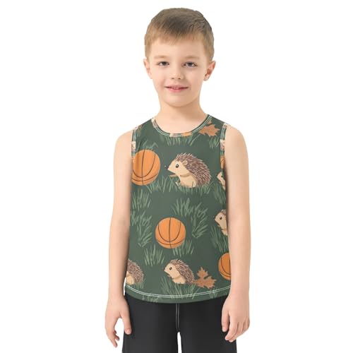 Boys' Tank Top Shirt Hedgehog Basketball Sleeveless T-Shirts2