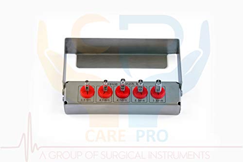 Dental Implant Tissue Punch Kit 5 Pcs Set Free Bur Holder CE