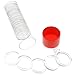 1 Airtite Coin Holder Storage Container & 20 Direct Fit A-24 Air-Tite Coin Holder Capsules for Barber Liberty Washington Quarters