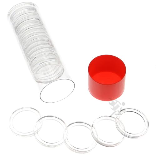 Cápsulas A-24 y contenedor Air-Tite 1 Coin Holder para 20 monedas de cuarto de dólar