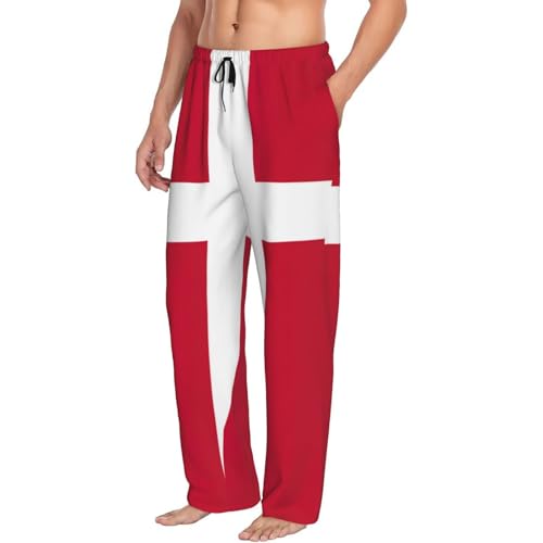Pantalon de pyjama imprimé drapeau danois idéal pour vos vacances - 2