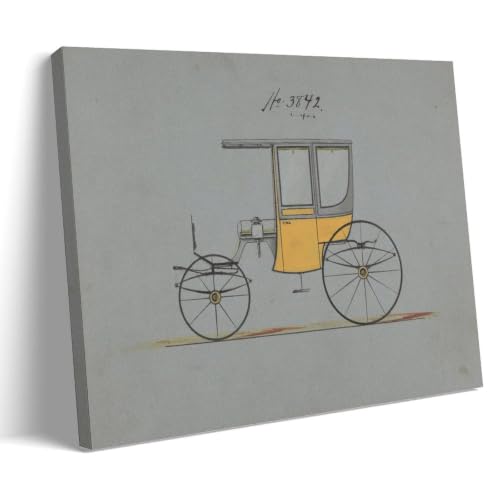 Design for 4 Seat Rockaway Vintage Poster�L�����o�X�A�ǃA�[�g�A�C���e���A���w�A�ƁA���A�V���ւ̑��蕨08x12inch(20x30cm) Frame-style