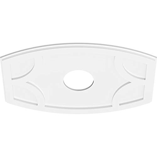 Image of Ekena Millwork CMP30X20KY-06000 Kailey Architectural Grade PVC Contemporary Urethane Ceiling Medallions 30 inchW x 20 inchH x 6 inchID x 16 1 /4 inchC x 1 inchP