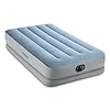 Intex Dura Beam Plus Mid-Rise Comfort Plush Fiber-Tech 14" Air Mattress Twin-Sized Bed with Built-in Electric Pump and Carry Storage Bag
