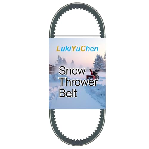LukiYuChen 754-04050A Cogged Auger Drive Belt for M-T-D Two-Stage Snowblower 1/2 x35