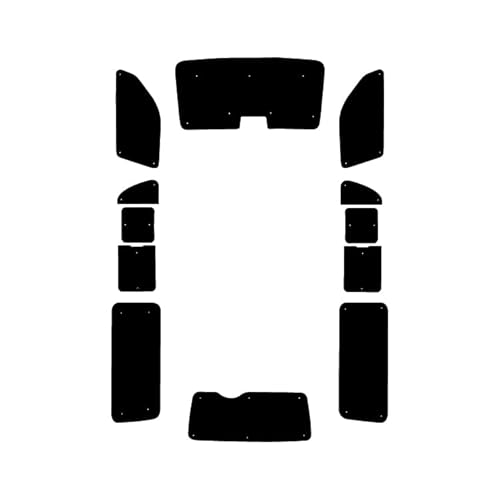 車用サンシェード1台分 フロントサイドリアセット トヨタ用 ハイエース 200系 ナローボディ 横2列目真ん中小窓有りタイプ 5ドア バン リアワイパー有り フロントブレーキアシスト機能有り/純正デジタルインナミラー無し 日よけ 車中泊 プライバシー カー