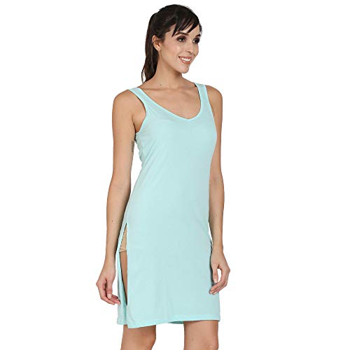 Image of Splash Cotton Rich Camisole Slip for Women| Long Kurti Slip /Suit Slip /Camisole Slip Knee Length - 139