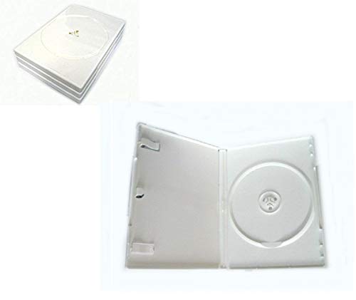 リタプロショップⓇ DVDトールケース 1枚収納 ホワイト DVDケース CDケース