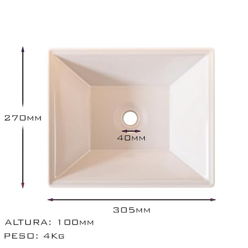 Cuba De Sobrepor Para Lavabo Ou Banheiro 30,5cm X 27cm Quadrada Esmeralda