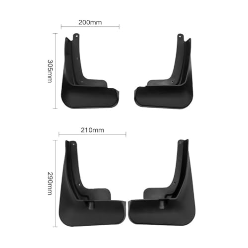 Image of 4Pcs /Set Car SUV Mud Flaps Splash Guards Mudguard Fit for Fender Hyundai Santa Fe Sport 2013 2014 2015 2016 2017 2018