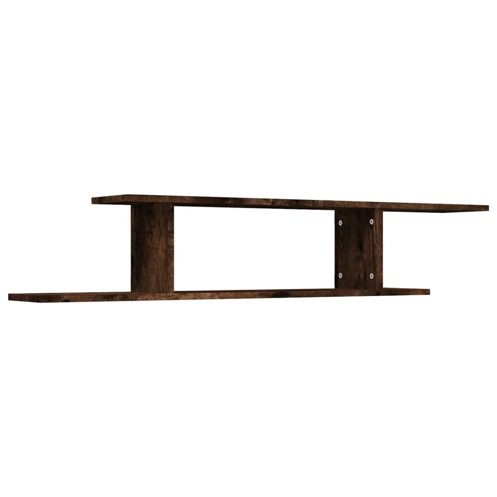 Mensola da parete per TV, 125 x 18 x 23 cm, moderna mensola sospesa in legno, elegante mensola sospesa per soggiorno, supporto TV per ricevitori, console e accessori multimediali