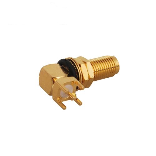 SMA Female Jack Right Angle Bulkhead Waterproof PCB Mount RF Coaxial Connector USA Shipping