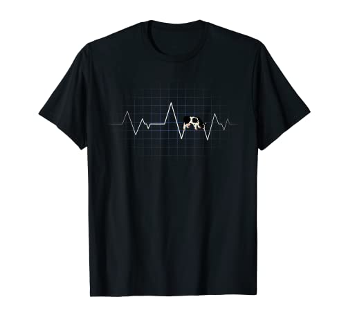 CATTLE Heartbeat - Camiseta con diseño de vaca con corazón de vaca Camiseta