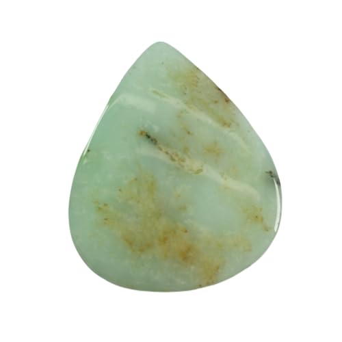 Chrysoprase naturelle grand cabochon poire de 53mm pour sertissage facile