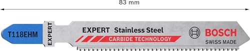 Bosch 2608900562 3X Expert Stainless Steel T118Ehm Jigsaw Blade  thumb #2
