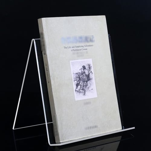 3 Stück Transparentes Acryl-Buchst Änder Klares Buch Display Stand Staffelei Tablet Halter Desktop Dekorative Aufbewahrung Sregal für Notebooks Bilder Alben Kunstwerke