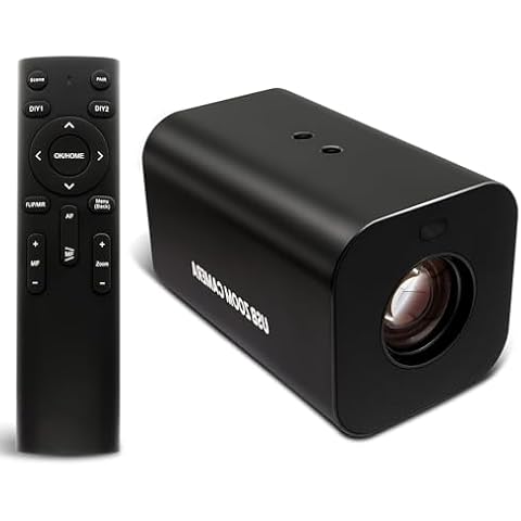 SVPRO 12X Zoom 4K USB Camera 1080P 60fps HDMI USB Streaming Camera with Remote, Autofocus Manual Zoom Webcam H.264 H.265 PC Camera HD Video Camera for Video Conference Church Service Education OBS Cover