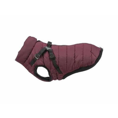 TRIXIE Pirou Winter Harness Mantel, Größe S: 33 cm, Sangria