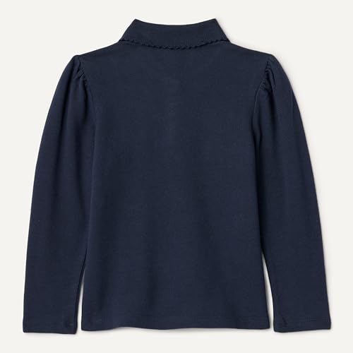 Image of Amazon Essentials Girls and Toddlers' Uniform Pique Long Sleeve Polo Shirt
