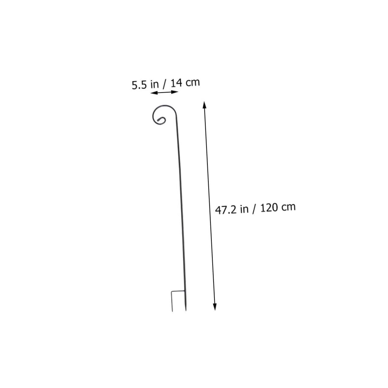 BCOATH 3pcs Iron Bird Feeder Stand Outdoor Shepherd Hook Sturdy Construction for Bird Feeder Station