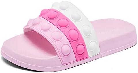 Engtoy Kid Boys Girls Slides Sandals For Kid Unisex Child Slippers Lightweight Non-slip Open Toe Comfy Shower Beach Funny Slide Sandals