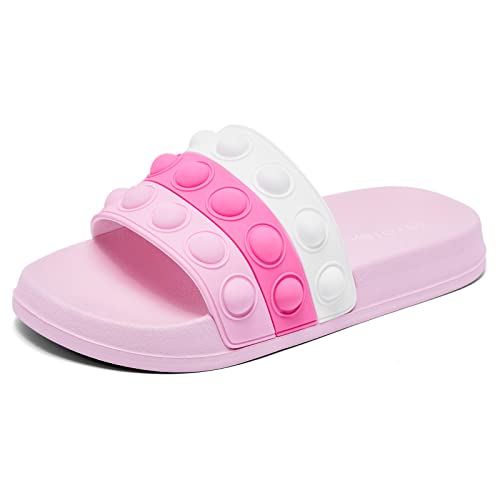 Engtoy Kid Boys Girls Slides Sandals For Kid Unisex Child Slippers Lightweight Non-Slip Open Toe Comfy Shower Beach Funny Slide Sandals #TOP3
