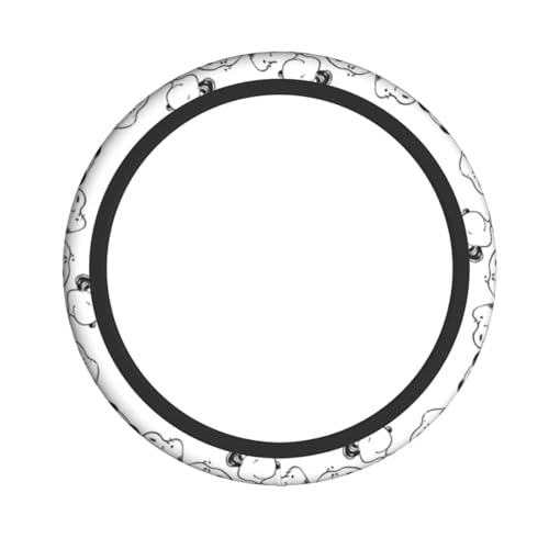 スヌーピー ハンドルカバー 軽自動車 O型 普通車 ステアリングカバー おしゃれ 滑り止め 汚れ防止 手触りよし アクセサリー 内装品 滑り防止 オールシーズン対応 38cm
