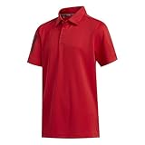 adidas 3 Stripes Kids Polo Shirt (128, red)