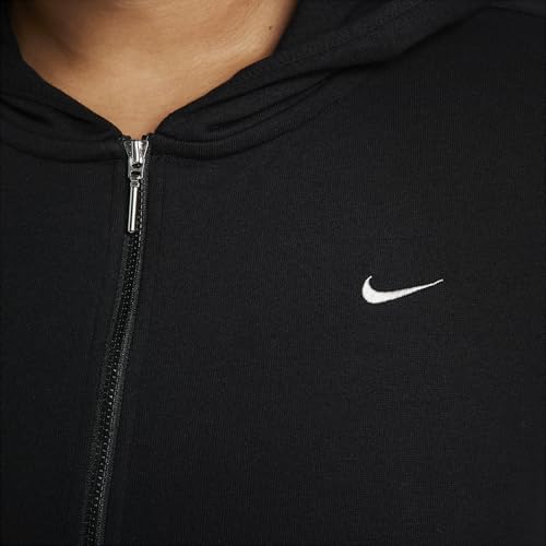 Nike Sportswear Chill Terry Women's Loose Full-Zip French Terry Hoodie (Plus Size) (FN2421-010, Black/Sail) Size 2X - Image 5