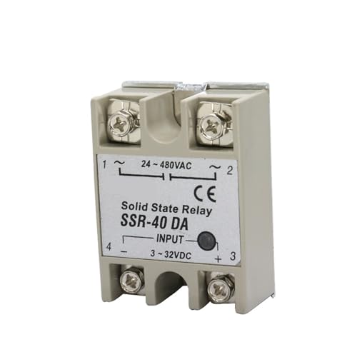 Relais statique monophasé SSR-60DA 60A électronique petit format entrée CC sortie CA