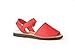 Sandalias Menorquinas Infantiles Rojo Unisex, Mod.202. Calzado Infantil Made in Spain, Garantia de Calidad. (27)