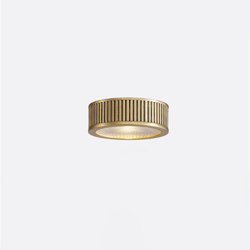 ITOSUI Nordic All-Copper Downlight,American Living Room Wall Ceiling Ultra-Thin 3W 5W 7W 9W Led Small Spotlight,Modern Aisle Balcony Ceiling Lamp Indoor Cloakroom Clothing SpotlNeutral Light 4000k-5W