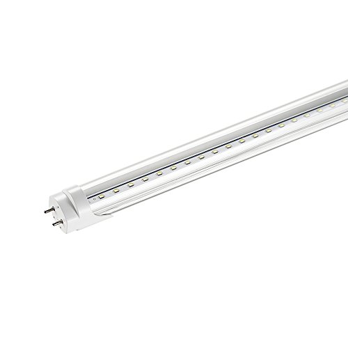 KOKOMALL Barra de Luz T8 Tubo LED Tubo Fluorescente led Transparente,14W 90cm Blanco Neutro 4500K Lámpra LED Iluminación de Interior Cebador LED incluido Pack 2x Cover