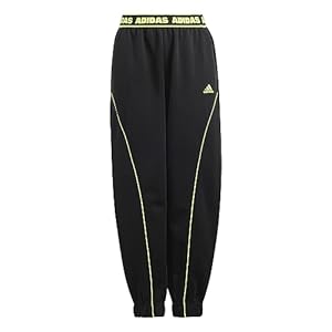 ADIDAS IA1596 J D KNT PT Pants Unisex Black/Lucid Lemon Size 1314