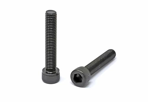 Image of iexcell 5 Pcs M10 x 55mm Thread Pitch 1.5 mm Alloy Steel 12.9 Grade Hex Socket Head Cap Screws Bolts Kit, Black Oxide Finish