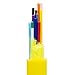 Singlemode Fiber Optic Cable, 12-Strand Fiber OS2 9/125 Micron, Indoor Distribution, Plenum Rated, Yellow, 1000ft