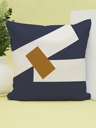 Image of STITCHNEST Digital Printed Poly Cotton Cushion Cover for Home Decor Set of 1 (16 x 16 Inches)