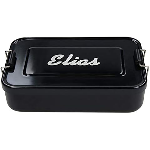 elasto Al - Fiambrera Tartera con Grabado Aluminio Vesper Lata Pausas Caja Cover