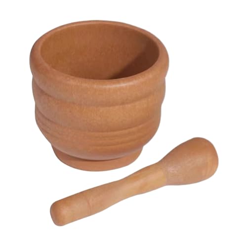 Eoixuqba Ensemble Mortier Pilons, 11.4x11.4x9.5cm Bol De Broyage, Pilones 17x4.5cm, Mortier Et Pilons De Cuisine, Moudre Les Épices Et Les Herbes, Moulin À Épices Manuel, Ustensiles De Cuisine