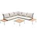 Gartenfreude Salon de Jardin St Lucia en Aluminium-Blanc Loisir, Bois Polyester