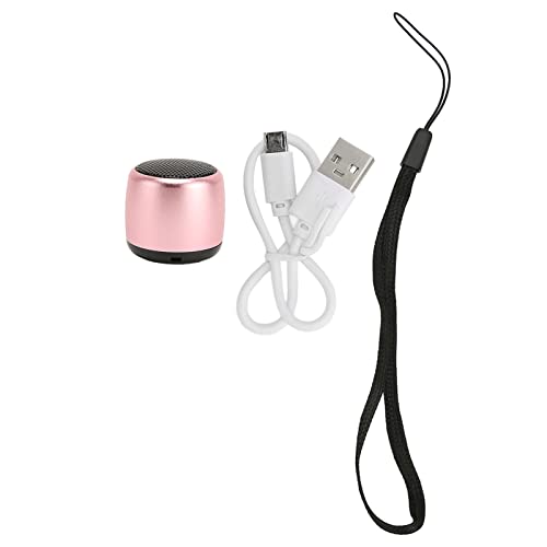 Image of Mini Bluetooth Speaker, Portable Wireless Speakers with HD Sound Heavy Subwoofer, USB Rechargeable Small Speaker for Indoor and Outdoor (Pink)