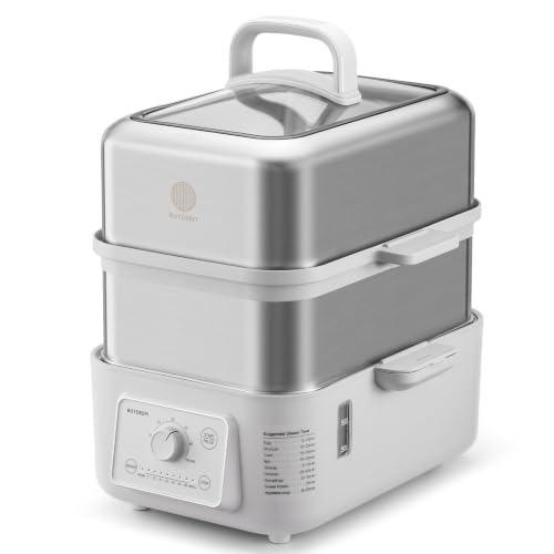 Image of BUYDEEM G52 10.6Qt Electric Food Steamer for Cooking, Oat White