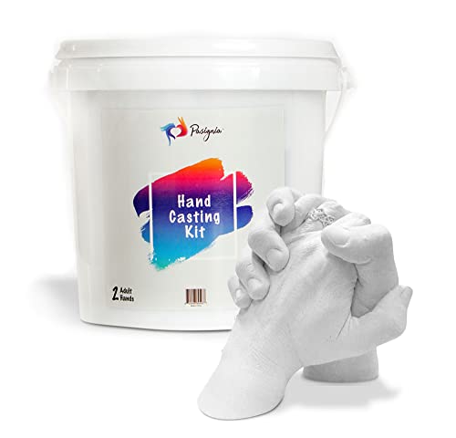 Hand Casting Kit for Couples, Adults, Keepsake â€“ DIY Plaster Statue Cast Kit - Wedding, Anniversary, Valentineâ€™s Gift Idea for Men & Women - Holding Hand Sculpture Kit with Alginate & Casting Powder