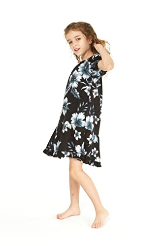 Image of Hawaii Hangover Family Matching Hawaiian Clothes, Midnight Bloom | Family matching Hawaiian outfits, Midnight Bloom, lightweight rayon, machine washable, tropical floral print, luaus, cruises