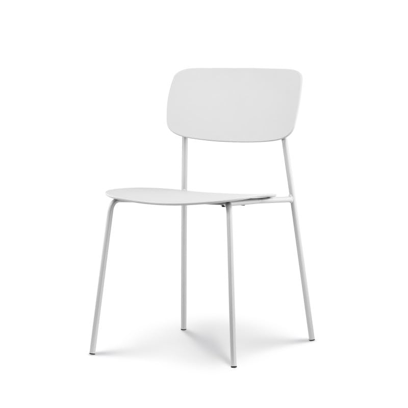 Kosmi - Silla escandinava con diseño minimalista, color blanco